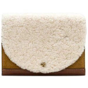 RARE PATRICIA NASH SHERPA Brown Colli Real Leather Wallet